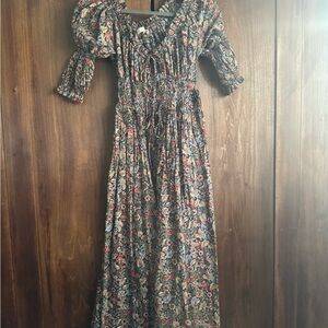 Doen ischia dress in wild berry thicket